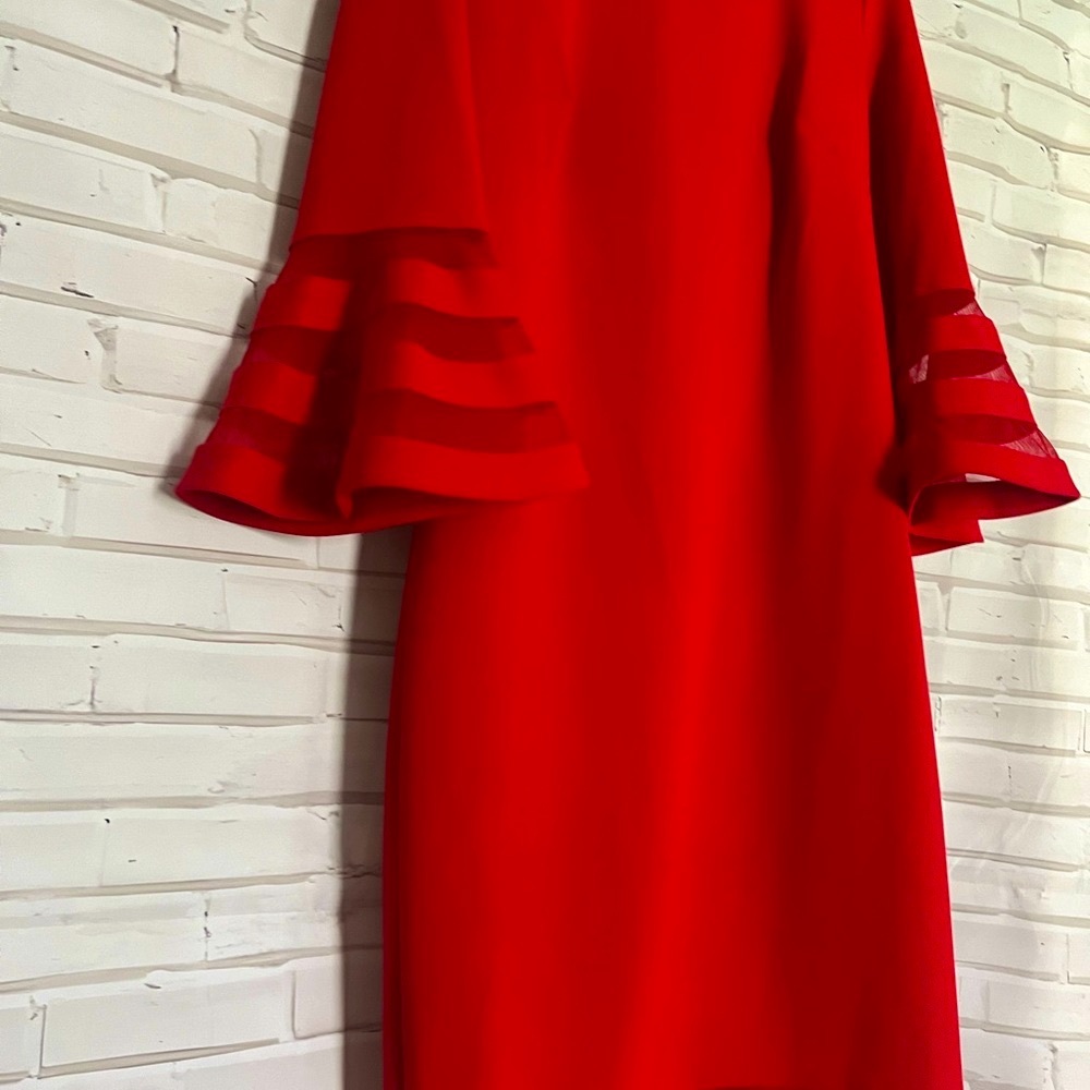 Calvin Klein Red Midi Dress